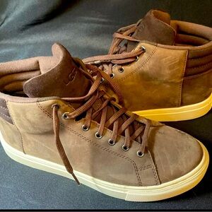 Ugg Mens Shoes Baysider High Weather Brown Leather Size 8.5 Waterproof NICE